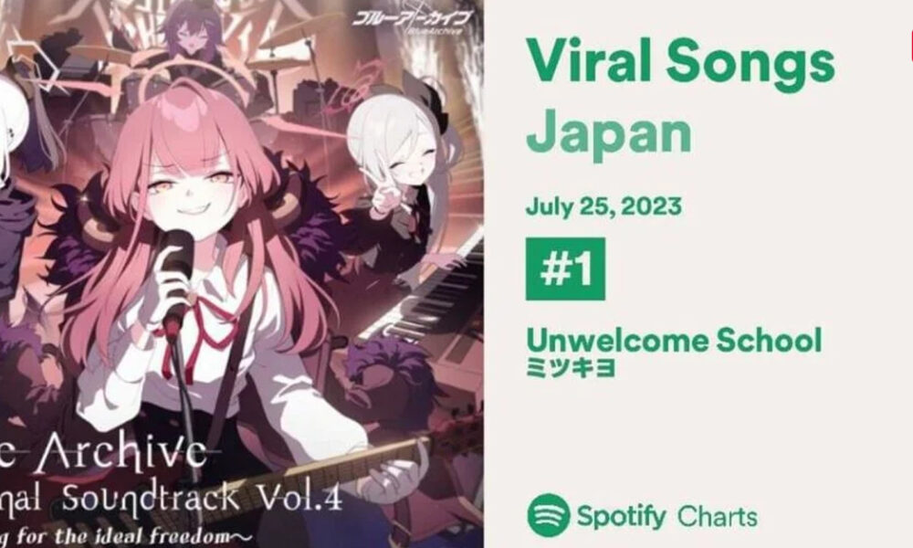 Blue Archive – Unwelcome School  Viral di Spotify Jepang