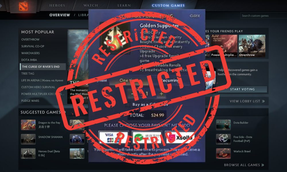 Valve Melarang Keras Monetisasi Custom Game Dota 2