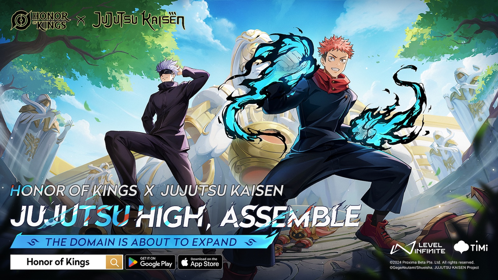 Skin Honor of Kings x Jujutsu Kaisen untuk, Kongming, dan Biron!