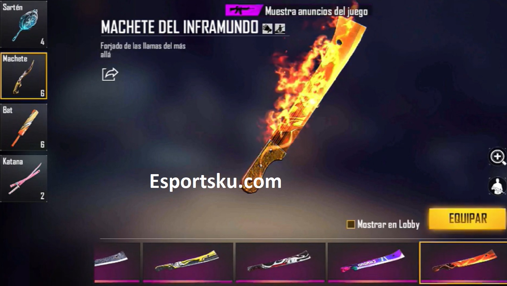 5 Skin Machete Free Fire Terbaru 2025, Jarak Dekat Makin Brutal!