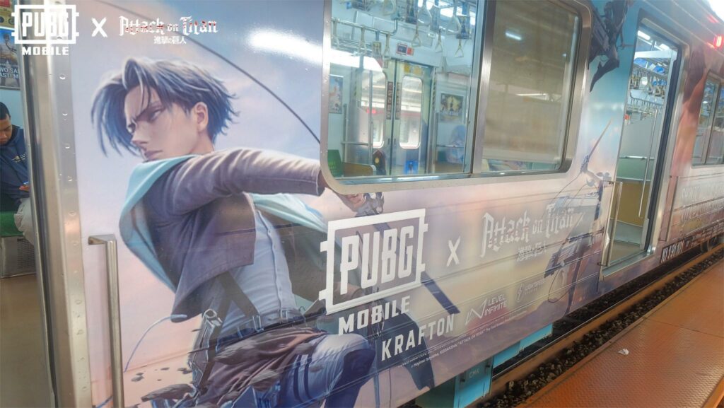 PUBG MOBILE x Attack on Titan Hadir di KRL Jakarta–Bogor !